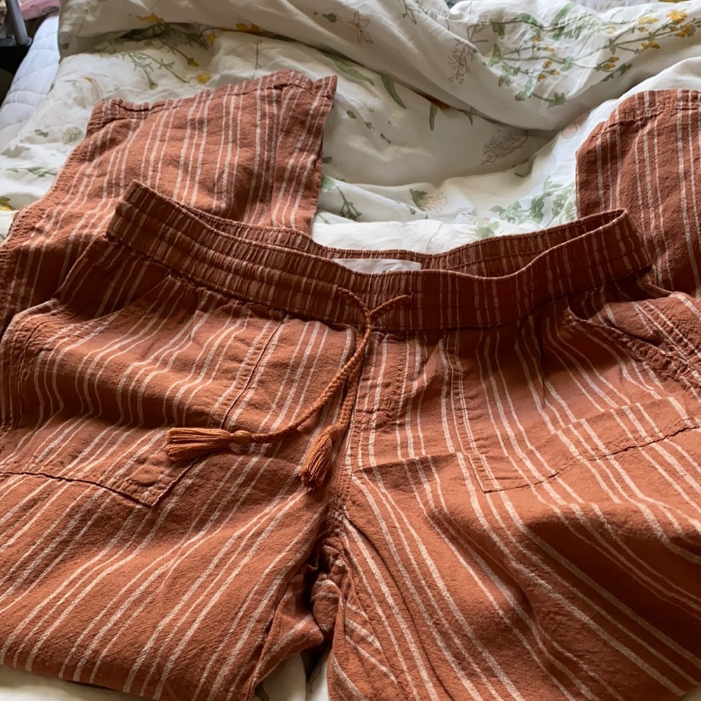 striped summer pants
